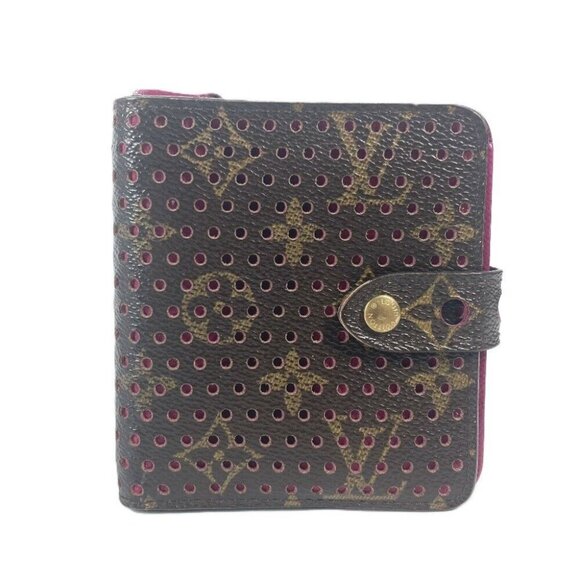 LOUIS VUITTON M95188 MonogramPerfo Compact zip Compact Wallet Folded wallet - Picture 1 of 15